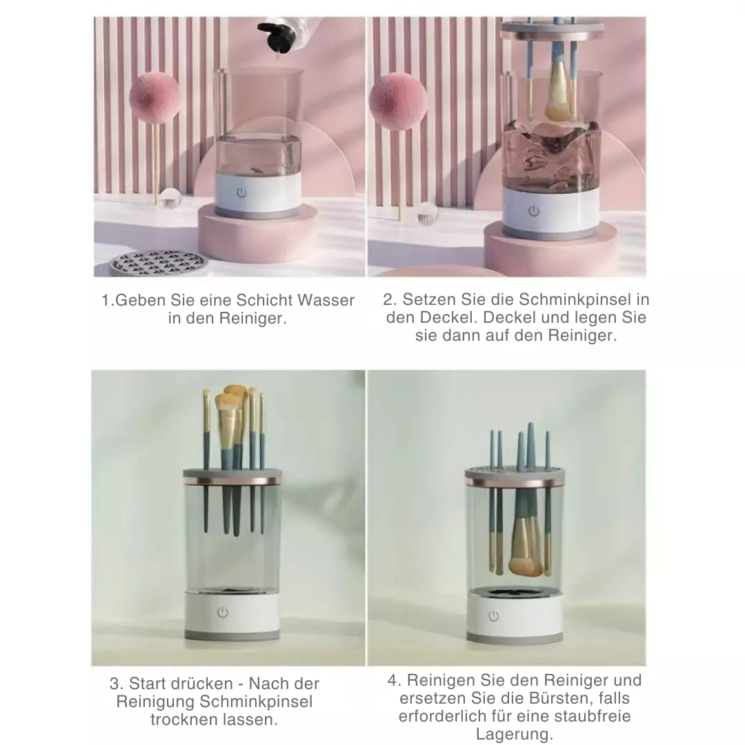 Professioneller Automatischer Make-up-Pinselreiniger – Für hygienische und strahlende Make-up-Anwendung
