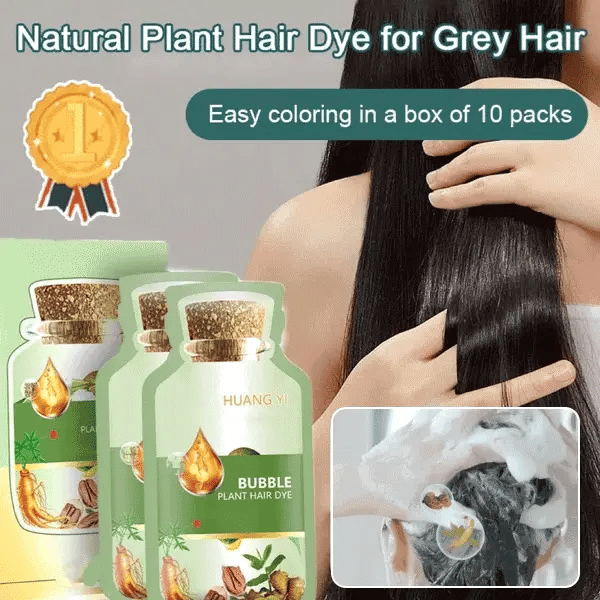 1+1 Kostenlos|BubbleYouth Pflanzenfarbe - Ihre natürliche Lösung für graue Haare