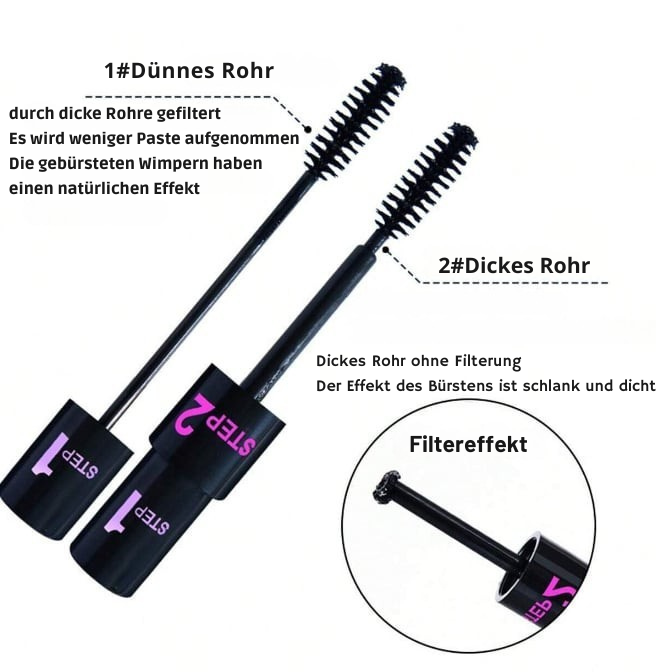1+1 Kostenlos|LashVibe™ – Die 2-in-1 Volumen-Mascara mit Primer für Mega-Lashes in Sekunden