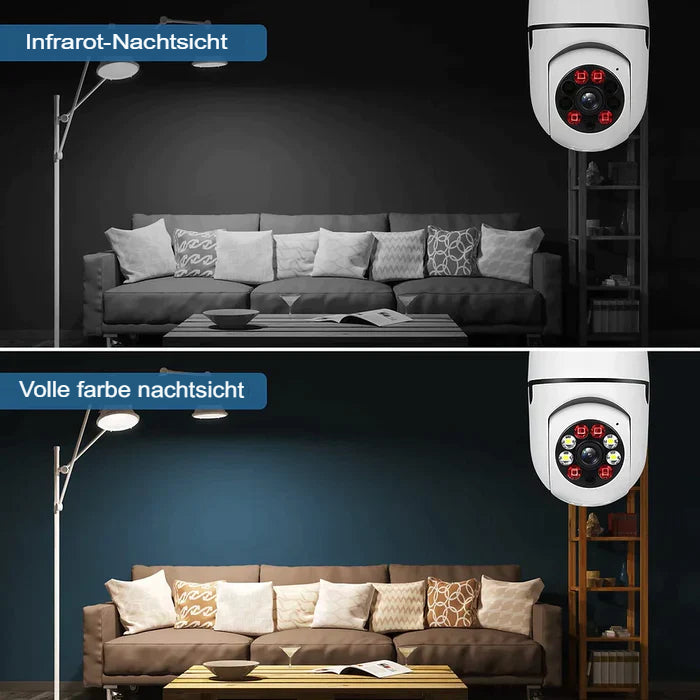 50% Rabatt|LumiGuard™ – Intelligente Sicherheitslampe mit 360° Kamera