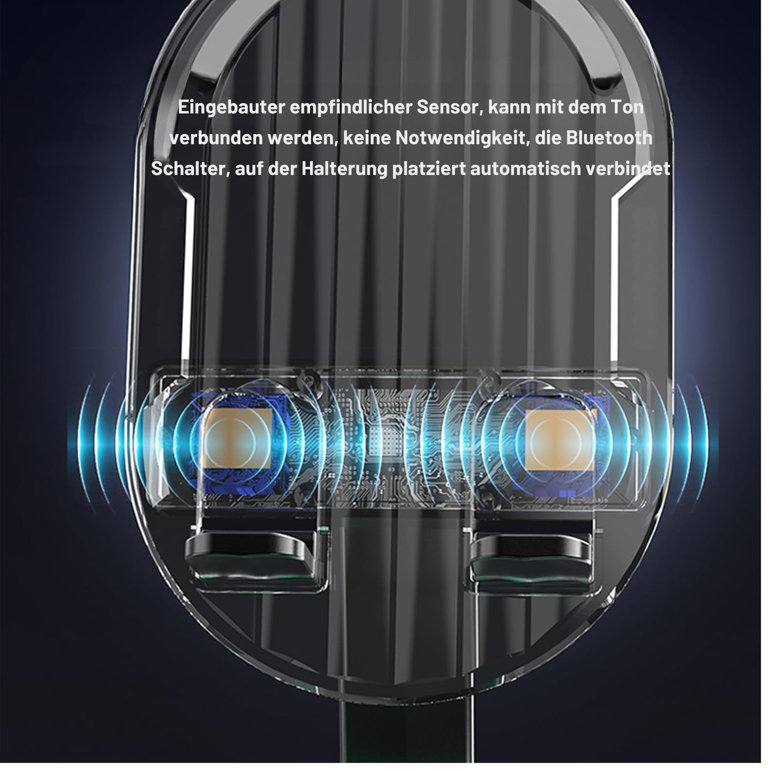 ZenCharge Hub – 3-in 1 Drahtloser Ladegerät, Automatischer Handyhalter & Lautsprecher