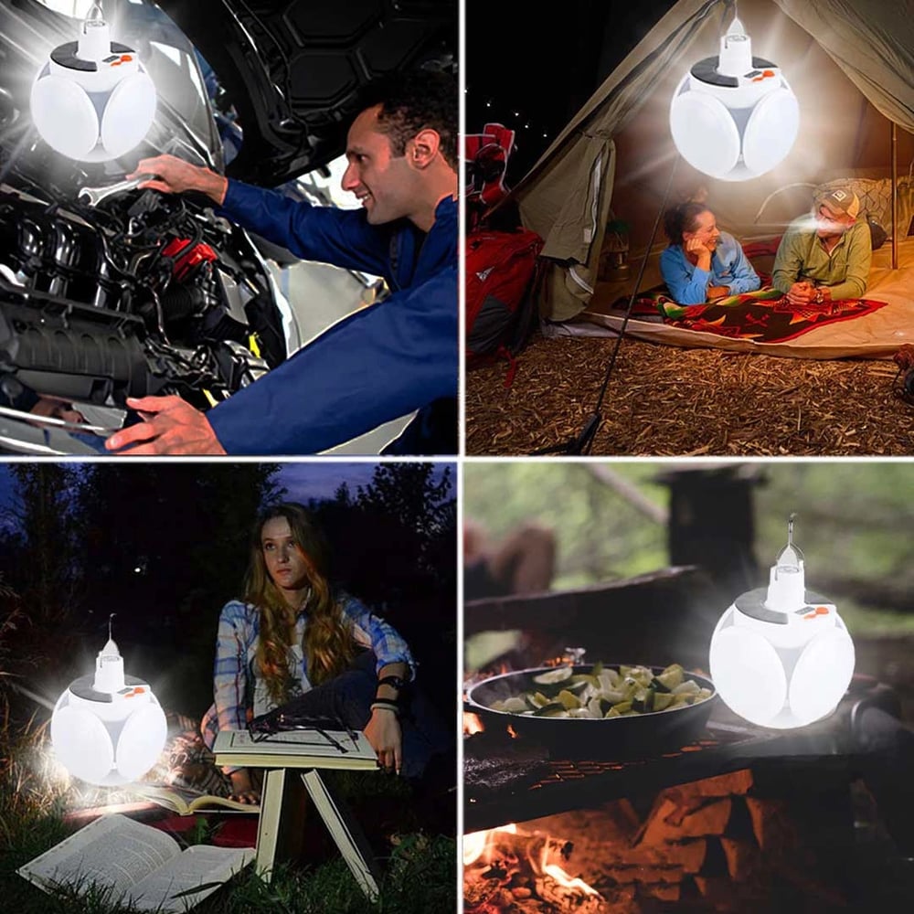 50% Rabatt|GlowFlex™ – 5-in-1 Faltbare Solar-Campinglampe mit Haken Ultrahell, solarbetrieben & flexibel drehbar – dein Licht in jeder Outdoor-Situation