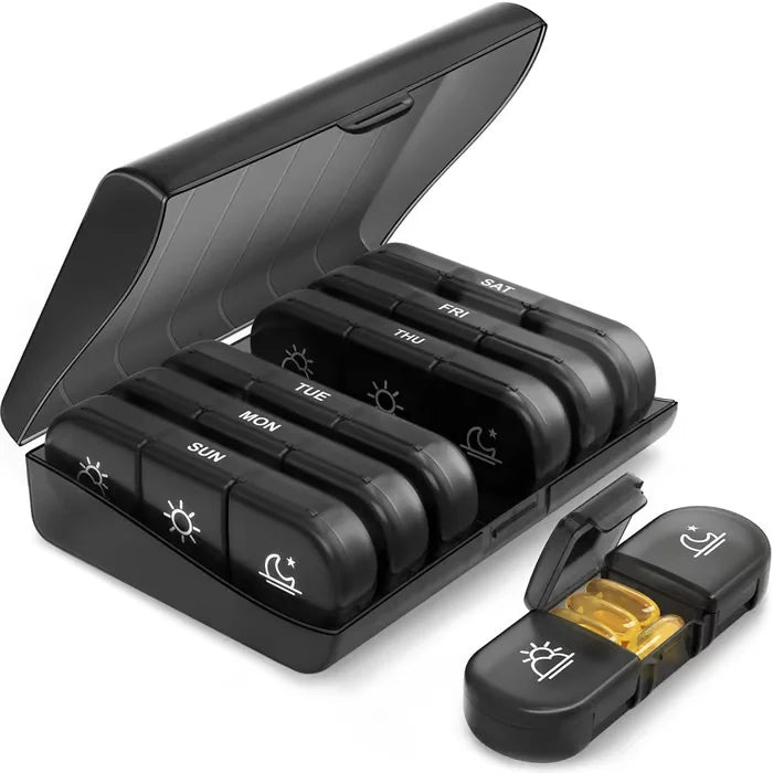 50% Rabatt|PillMate™ – Der kompakte 3-Fach Pillenorganizer für deinen Alltag